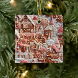 Gingerbrood House Keramisch Ornament