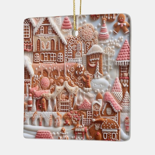 Gingerbrood House Keramisch Ornament (Links)