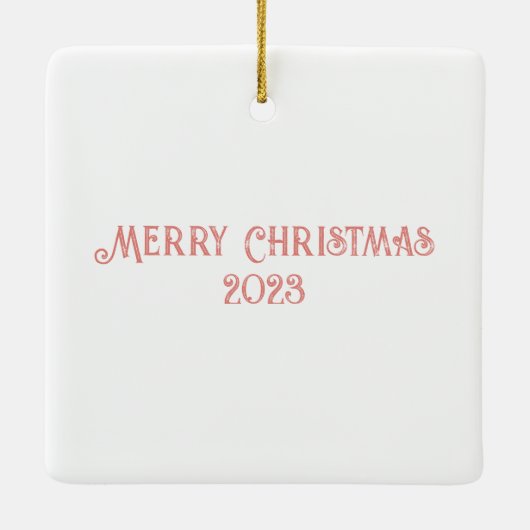 Gingerbrood House Keramisch Ornament (Achterkant)