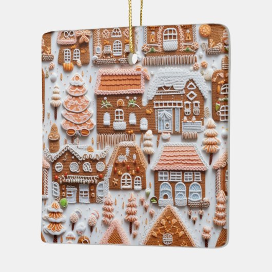 Gingerbrood House Keramisch Ornament (Links)