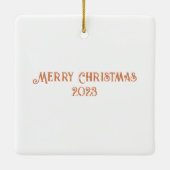 Gingerbrood House Keramisch Ornament (Achterkant)