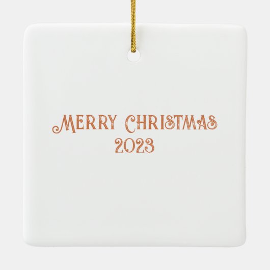 Gingerbrood House Keramisch Ornament (Achterkant)