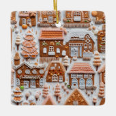 Gingerbrood House Keramisch Ornament (Voorkant)