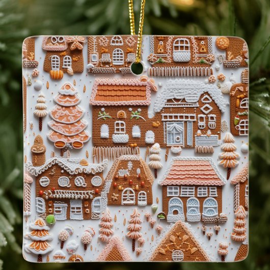 Gingerbrood House Keramisch Ornament