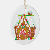 Gingerbrood House Keramisch Ornament (Rechts)