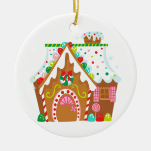Gingerbrood House Keramisch Ornament