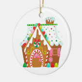 Gingerbrood House Keramisch Ornament (Links)