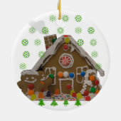 Gingerbrood House Keramisch Ornament (Achterkant)