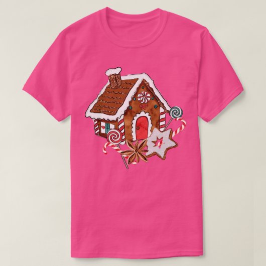 GingerBrood House Kerstny T-shirt (Design voorkant)