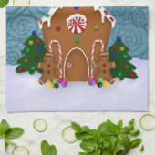 Gingerbrood House Kitchen Towel Theedoek (Gevouwen)