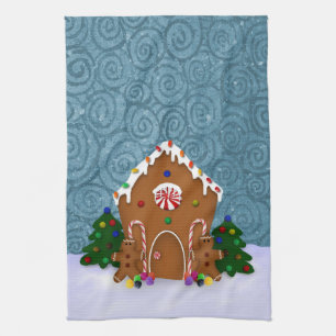 Gingerbrood House Kitchen Towel Theedoek