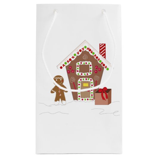 Gingerbrood House Klein Cadeauzakje (Achterkant)
