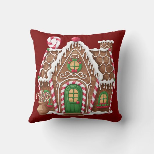 Gingerbrood House Kussen (Achterkant)