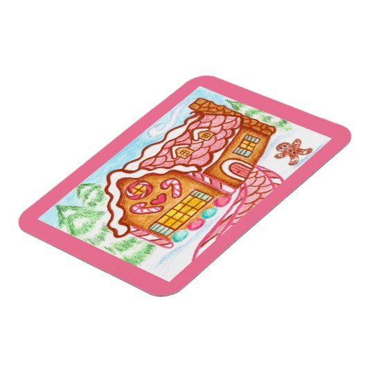 Gingerbrood House Magnet Magneet (Linkerzijde)