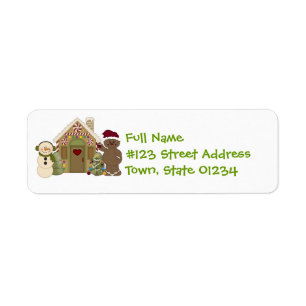 Gingerbrood House Mailing Labels
