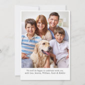 Gingerbrood House, Man Holiday Cookie Exchange Kaart (Achterkant)