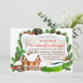 Gingerbrood House, Man Holiday Cookie Exchange Kaart (Staand voorkant)