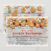 Gingerbrood House, Man Holiday Cookie Exchange Kaart (Voorkant / Achterkant)