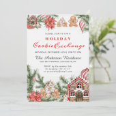 Gingerbrood House, Man Holiday Cookie Exchange Kaart (Staand voorkant)