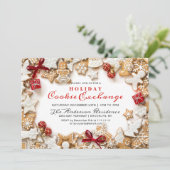 Gingerbrood House, Man Holiday Cookie Exchange Kaart (Staand voorkant)