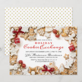 Gingerbrood House, Man Holiday Cookie Exchange Kaart (Voorkant / Achterkant)