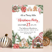 Gingerbrood House Man Merry Little Kerstparty Kaart