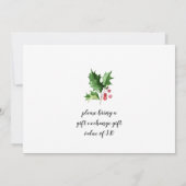 Gingerbrood House Man Merry Little Kerstparty Kaart (Achterkant)