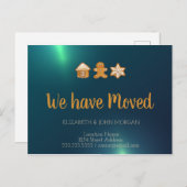 GingerBrood House, Man, Star, Green We hebben ons  Aankondigingskaart (Voorkant / Achterkant)