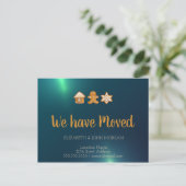 GingerBrood House, Man, Star, Green We hebben ons  Aankondigingskaart (Staand voorkant)