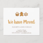 ,Gingerbrood House,Man,Star We zijn verhuisd Aankondigingskaart (Voorkant)