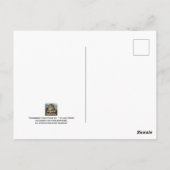 GingerBrood House Mouse & Cookie Waterverf Art Briefkaart (Achterkant)