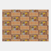 GingerBrood House Mouse & Cookie Waterverf Art Inpakpapier Vel (Voorkant)