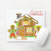 Gingerbrood House Mousepad Muismat (Met muis)