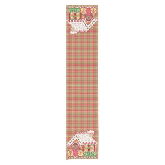 Gingerbrood House op Pset - Table Runner Korte Tafelloper (Voorkant)