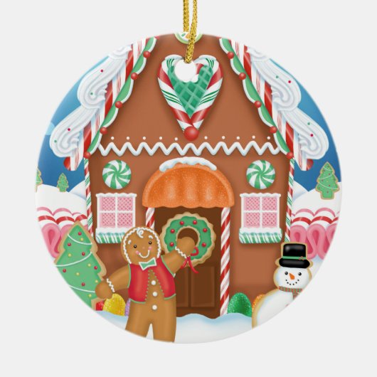 Gingerbrood House Ornament (Voorkant)
