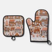 Gingerbrood House Ovenwant & Pannenlap Set (Voorkant)