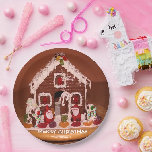 Gingerbrood House Paper Bord (Feest)