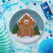 Gingerbrood House Papieren Bordje (Feest)