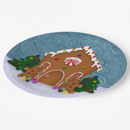 Gingerbrood House Papieren Bordje (Gekanteld)