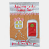 Gingerbrood House Personalized Kitchen Towel Theedoek (Verticaal)