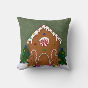 Gingerbrood House Pillow Kussen