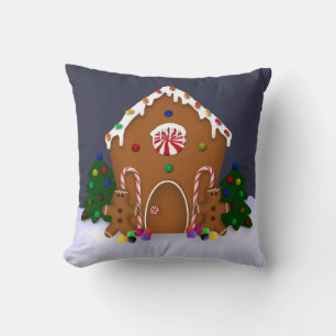 Gingerbrood House Pillow Kussen