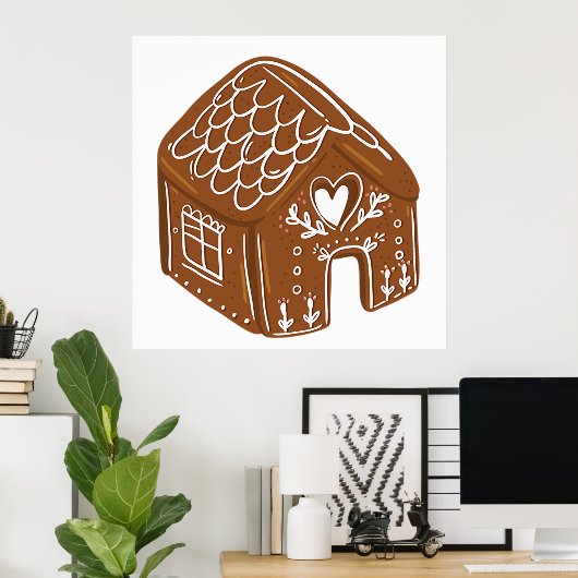 Gingerbrood House Poster (Thuiskantoor)