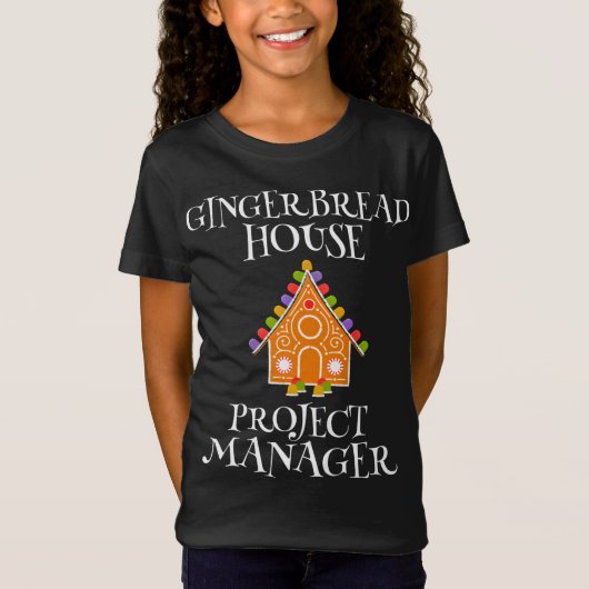 Gingerbrood House Projectmanager Decorting Bakin T-shirt (Voorkant)