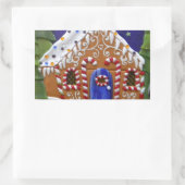 Gingerbrood House Rechthoekige Sticker (Tas)