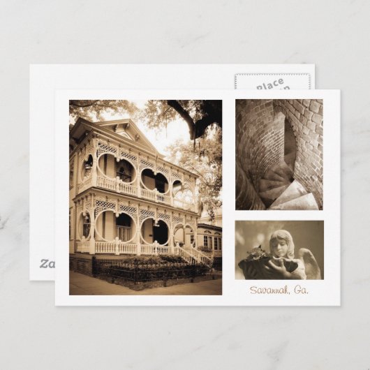 Gingerbrood House - Savannah, GA Briefkaart (Voorkant / Achterkant)