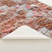 Gingerbrood House Sherpa Deken (3/4)