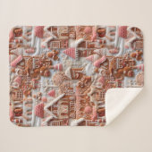 Gingerbrood House Sherpa Deken (Voorkant (horizontaal))