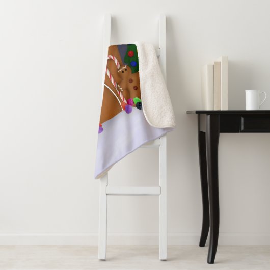 Gingerbrood House Sherpa Deken (In situ)