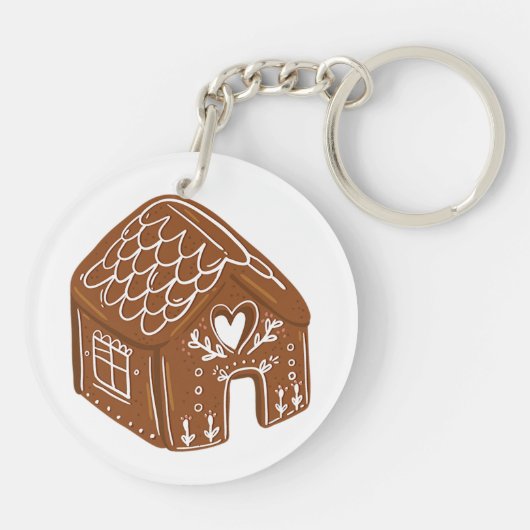 Gingerbrood House Sleutelhanger (Achterkant)